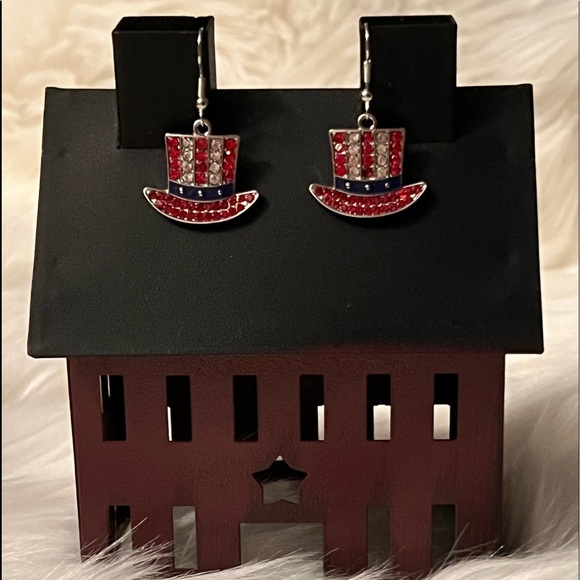 Jewelry - Independence Day Earrings - Hat